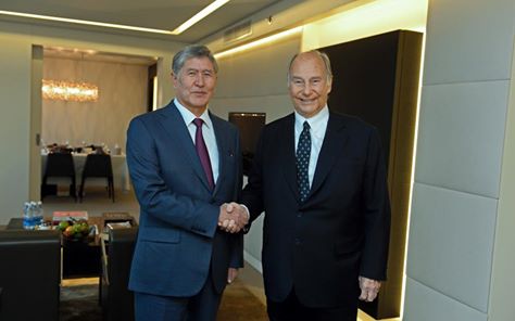 H.H. The Aga Khan and President Atambayev of Kyrgyz Republic  2015-03-30