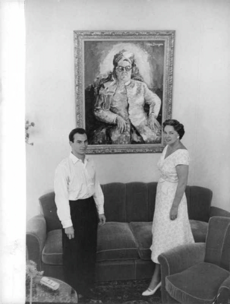 Hazar Imam with Mata Salamat  1957