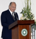 His Highness the Aga Khan speaking at the launch of the Faculty of Health Sciences of the Aga Khan University.2007-08-13
