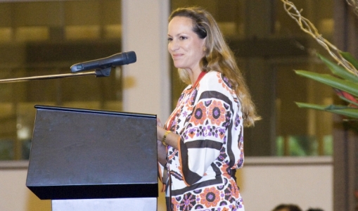 Princess Zahra Aga Khan speaking at the summit on Chronic Diseases, held 5-7 February 2009 in Kampala, Uganda. 2009-02-07