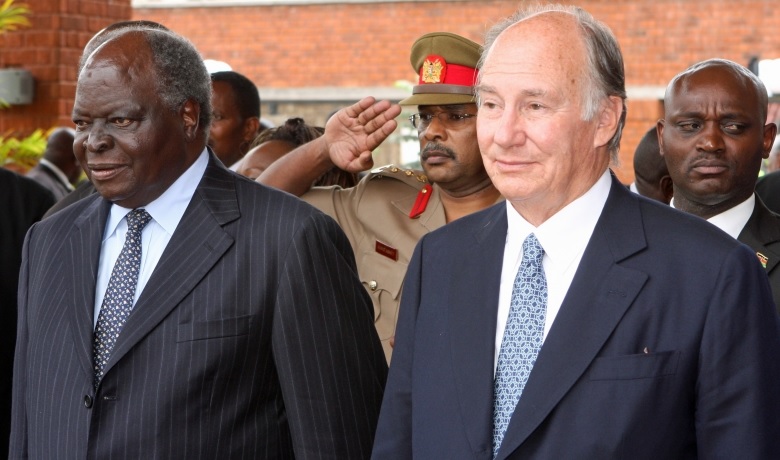 H.H. The Aga Khan IV meets President Mwai Kibaki of Kenya  2009-07-26