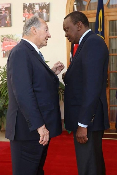 H.H. the Aga Khan met President Uhuru Kenyatta at State House, Nairobi, Kenya on 2015-03-02