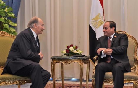 Hazar Imam with H.E. Abdel Fatah el Sisi President of Egypt  2016-02-21