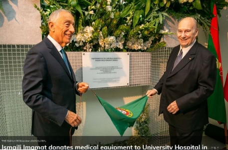 Mawlana Hazar Imam and President Marcelo Rebelo de Sousa inaugurate the Ismaili Imamat’s donation of a Da Vinci surgical system 