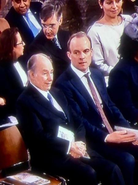 Hazar Imam attends the Annual Commonwealth Service at Westminster Abbey on special invitation by the Queen.