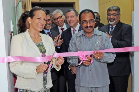 Princess Zahra Aga Khan at the Aga Khan Hospital, DaresSalaam