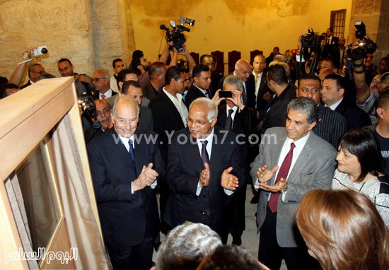 Cairo governor Galal al Saieed and Antiquities minister Mamdouh El damaty attend to the opening ceremony 2015-05-03