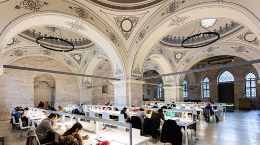 The renovated Beyazit State Library, Istanbul, Turkey