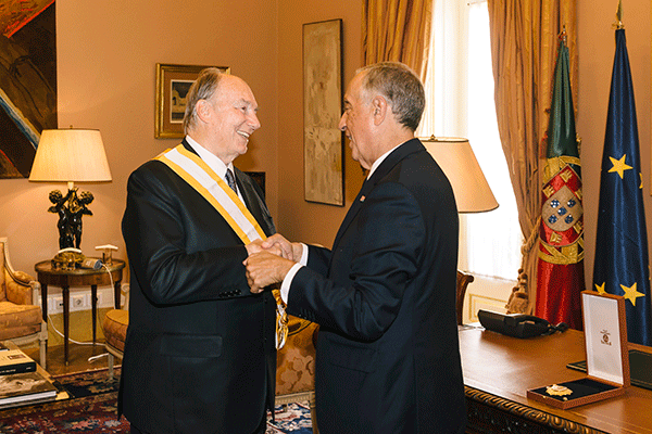 Portugal’s President  Rebelo de Sousa bestows Portugal’s highest honours— the Grand Cross of the Order of Liberty  2018-07-20