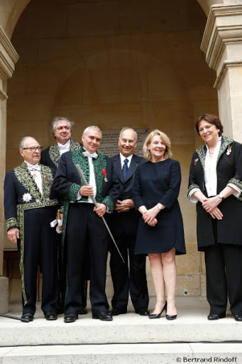 Hazar Imam at the Installation of Frederic Mitterand at the Academy of Fine Arts of the Institute of France in Paris 2020-02-05 Hazar Imam at the Installation of Frederic Mitterand at the Academy of Fine Arts of the Institute of France in Paris 2020-02-05