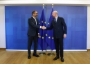 Prince Rahim Aga Khan meets the President of the European Council to discuss cooperation between the European Union and AKDN.