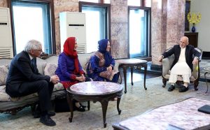 Princess Zahra Aga Khan, the daughter of Prince Karim Aga Khan met with President Mohammad Ashraf Ghani in ARG Palace 