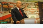 Prince Amyn Aga Khan speaking at the opening of the Treasures of the Aga Khan Museum exhibit in Singapore on 18 July 2012. - Pho