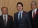 Prime Minister Justin Trudeau with AKDN Representative Dr Mahmoud Eboo and Ismaili Council President Malik Talib at the Delegati