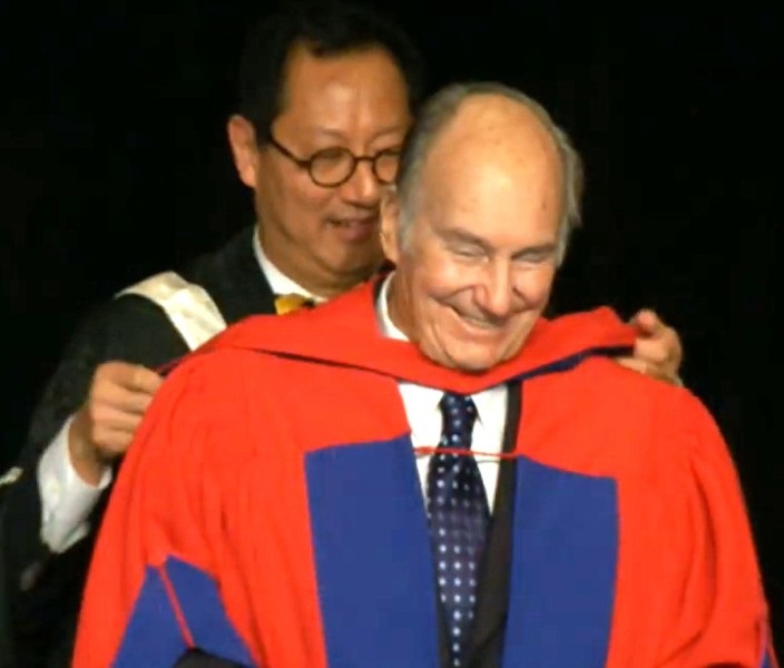 Hazar Imam awarded joint Doctor of Laws by Universities of BC & Simon Fraser  2018-10-19