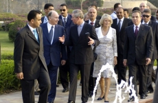 His Highness the Aga Khan welcomes HRH The Prince of Wales and The Duchess of Cornwall to Al-Azhar Park. The Royals commence a 3