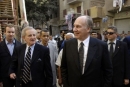 Hazar Imam visits Al-Azhar Park in Cairo, Egypt