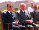 Hazar Imam with the Governor of Cairo at the inauguration of Al-Azhar Park in Cairo 2005-03-25