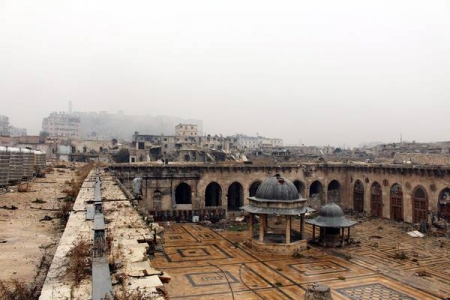 UNESCO World Heritage sites of the souq, minaret and Umayyad mosque.