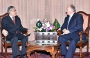Finance Minister Senator Mohammad Ishaq Dar called on Prince Karim Aga Khan 