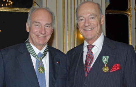 Prince Amyn (right) with his brother Karim Aga Khan - the 49th Imam of the Ismaili Muslims