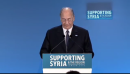 Hazar Imam speaking at the Supporting Syria Conference