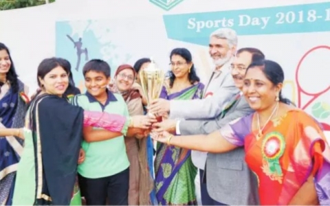Diamond Jubilee High School,  Hyderabad, India celebrates Annual Sports Day Function at GHMC Playground, Red Hills. 2018-12-19
