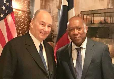 Mayor of Houston welcomes Hazar Imam  2018-03-18