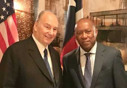 Houston Mayor Sylvester Turner welcomed His Highness the Aga Khan to Houston  2018-03-18