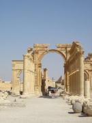  Arch of Triumph, one of the jewels in the architectural crown of Roman-era buildings in Palmyra.