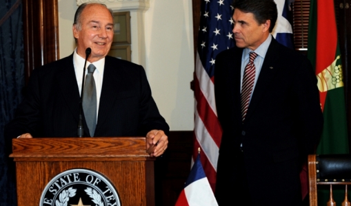 H.H. The Aga Khan meets Governor Rick Perry of Texas