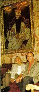 Prince Sadruddin Aga Khan with Princess Catherine