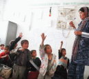 Afghan children at school
