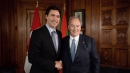 Hazar Imam with Prime Minister Justin Trudeau of Canada during the Diamond Jubilee visit