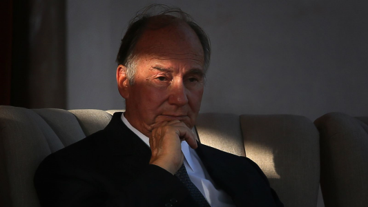 The media-shy spiritual leader, now in his 60th year as Aga Khan. (AP Photo/Manish Swarup)   2017-07-11