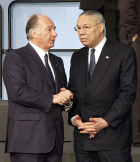 His Highness the Aga Khan with Secretary of State Colin Powell
