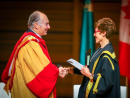 H.H. the Aga Khan with Chancellor  Yedlin after receiving his honorary degree, Doctor of Laws, from the UCalgary  2018-10-17