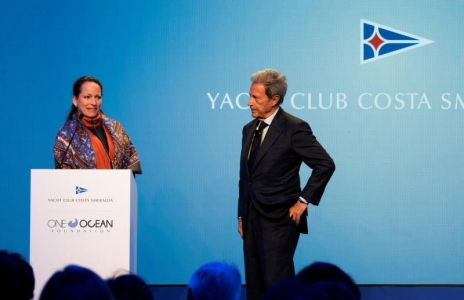 Princess Zahra as President virtually addressed the Costa Smeralda Yacht Club  with a video message