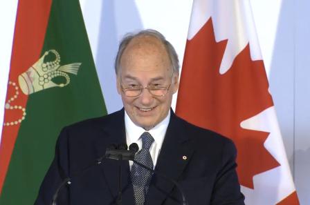 Aga Khan Park Speech Smiling Portrait