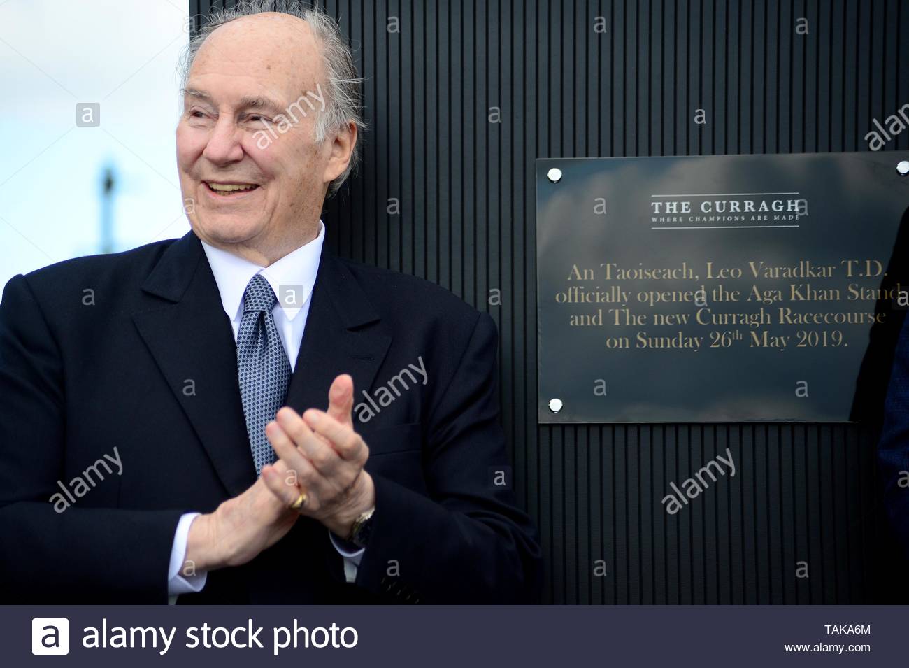 Hh Aga Khan At The Opening Of The Curragh Racecourse And The Aga Khan Stand During Day Two Of The Curragh Spring Festival At Curragh Racecourse County K
