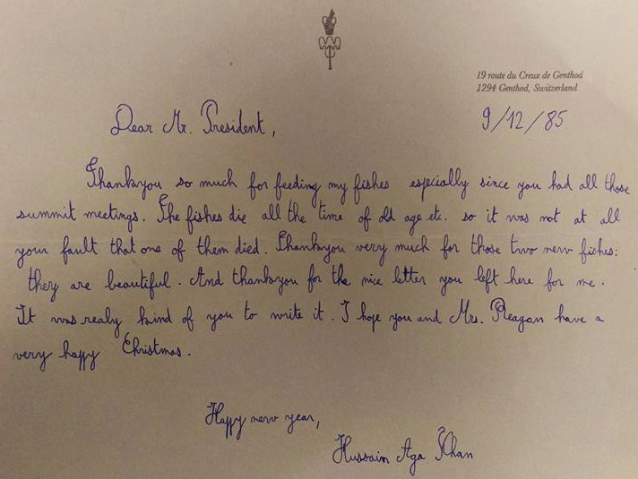 Regan Husain Fish Letter