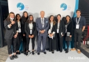 Prince Amyn with Ismaili volunteers at the Paris Peace Forum on 11 November 2021.