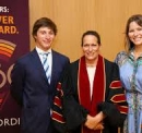 Princess Zahra with her children Sara and Iliyan at Concordia University, Montreal 2025-06-09