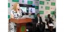Head of Cooperation of Canadian High Commission in Tanzania, Helen Fytche speaks during the opening of the 4th regional educatio