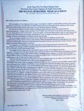Aga Khan III - Platinum Jubilee Homage - 1955-02-20