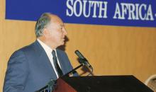 H.H. The Agakhan speaks at the Commonwealth Press Union Conference in Cape Town, South Africa 