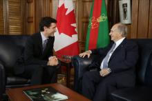 Prime Minister Justin Trudeau welcomes Mawlana Hazar Imam to Canada  2016-05-17