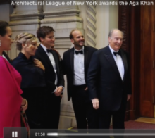 Remarks by His Highness the Aga Khan upon receiving The Architectural League of New York’s  2017 President’s Medal