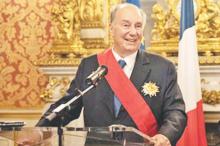 Aga Khan receives highest French honour  2018-09-23
