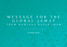 Message from Mawlana Hazar Imam to the worldwide Jamat.on occasion of Eid-ul-Fitr  2020-05-23